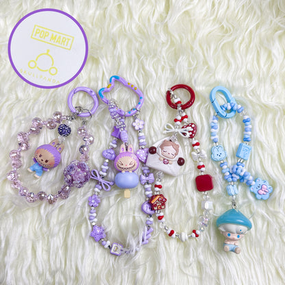 【POP MART】LABUBU DIY PHONE STRAP Hand-painted bead SERIES