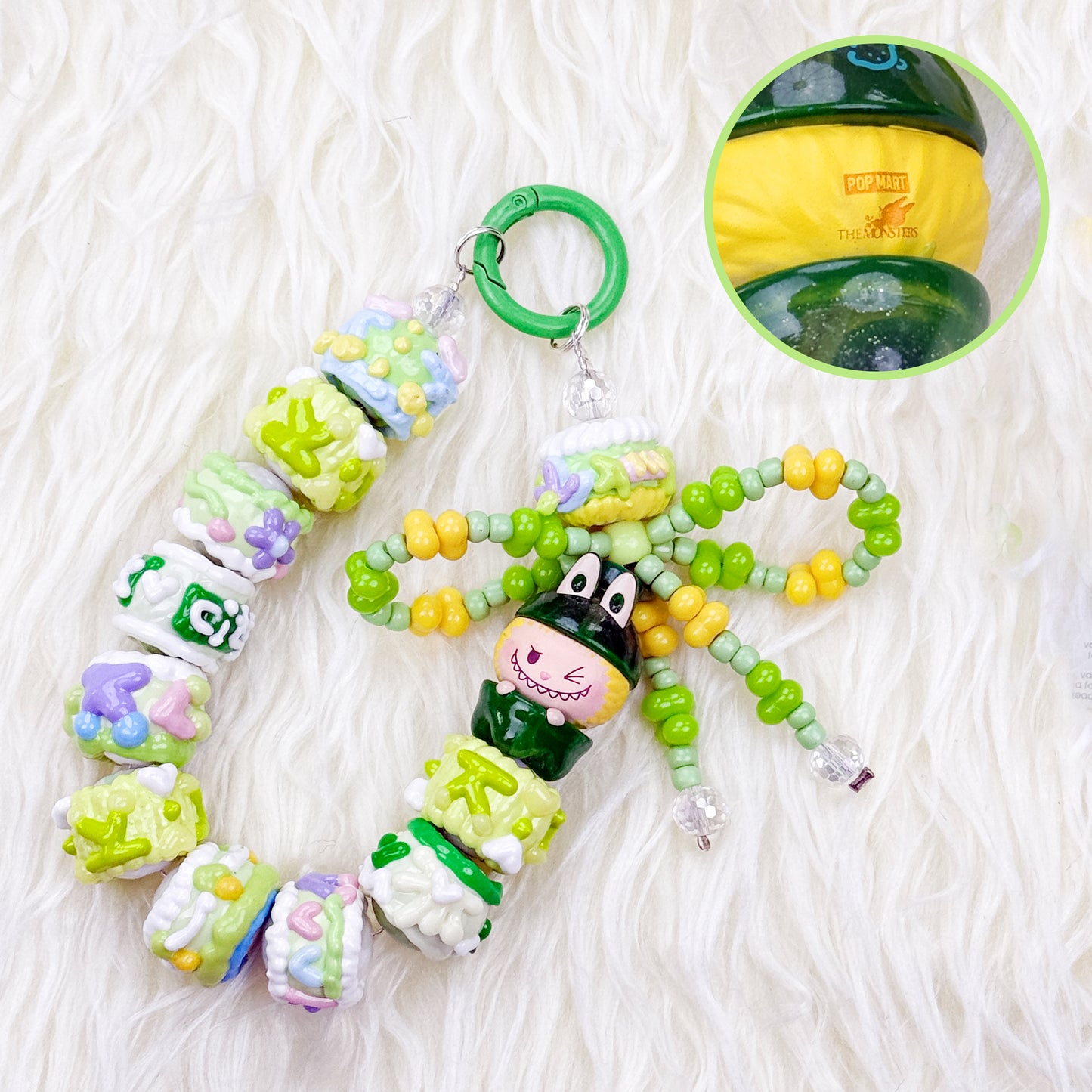 【POP MART】LABUBU DIY PHONE STRAP Hand-painted bead SERIES