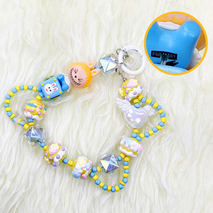 【POP MART】LABUBU DIY PHONE STRAP Hand-painted bead SERIES