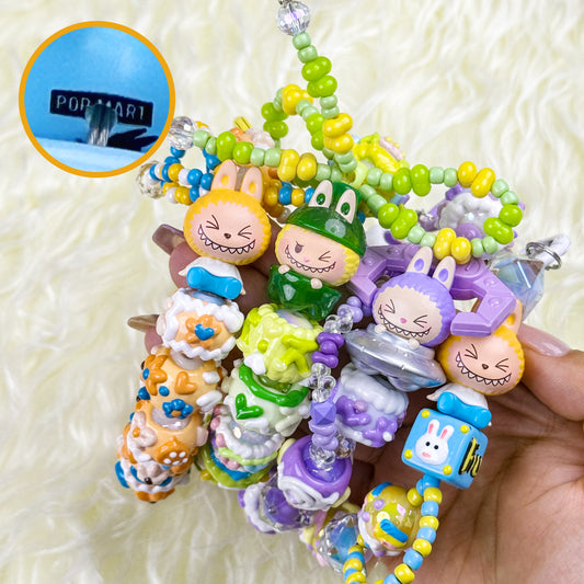 【POP MART】LABUBU DIY PHONE STRAP Hand-painted bead SERIES