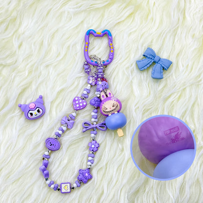 【POP MART】LABUBU DIY PHONE STRAP Hand-painted bead SERIES